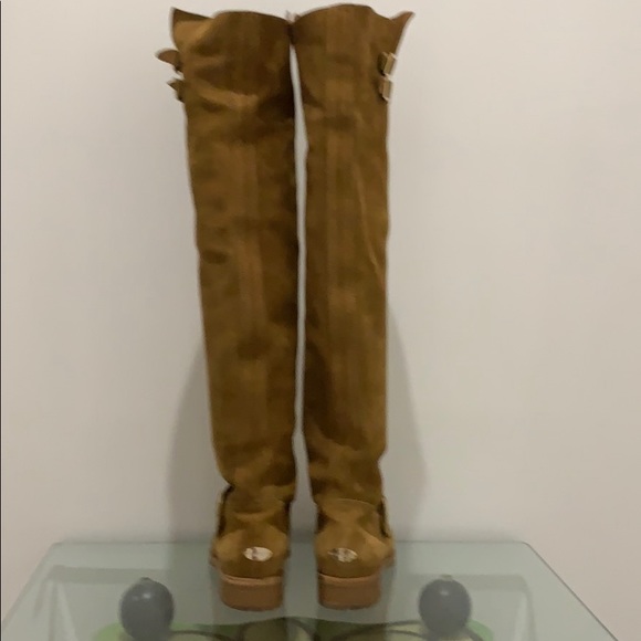 Jimmy Choo suede above the knee boots. - Picture 3 of 7